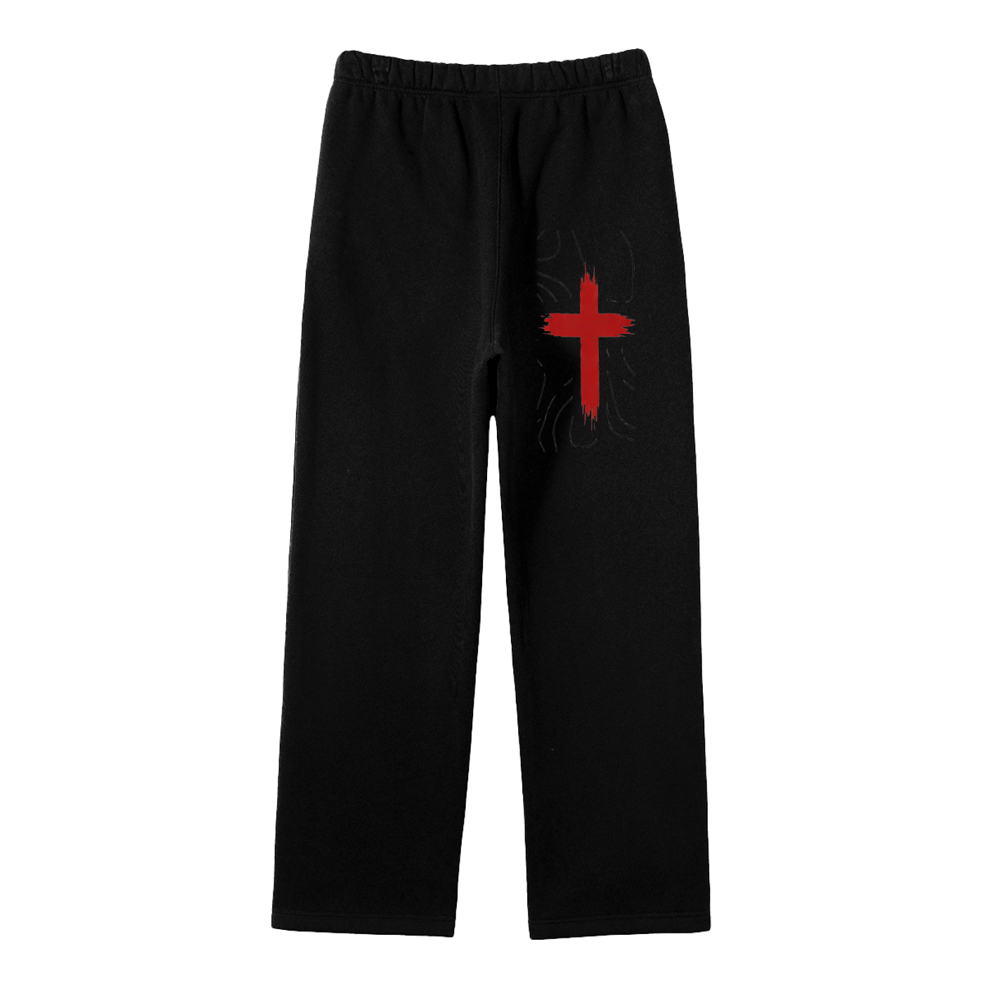 Unisex Solid Color Fleece Straight Leg Pants