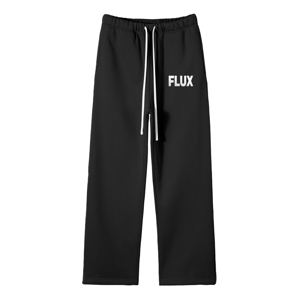 Unisex Solid Color Fleece Straight Leg Pants